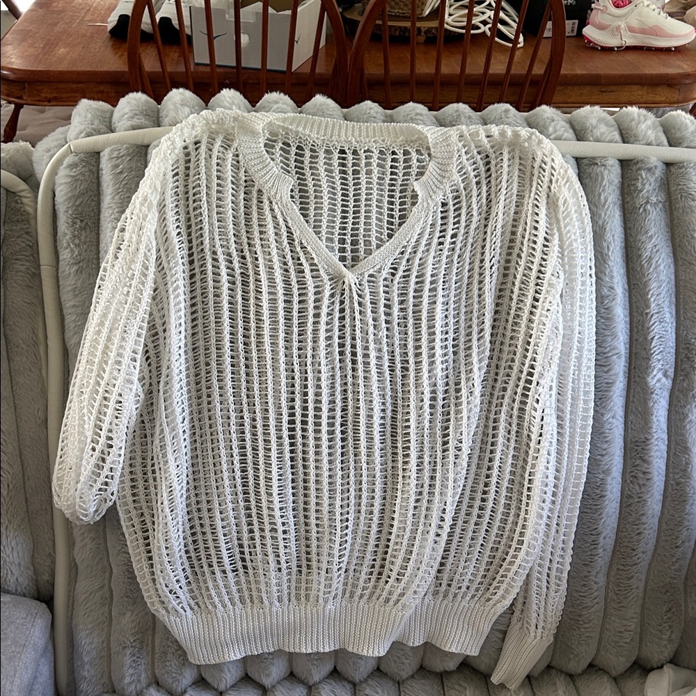 White Knit Women's Sweater